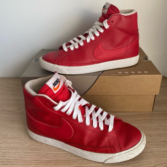 Nike Blazer Red/White - SZ 6.5 Y- 8 W - Picture 12 of 14